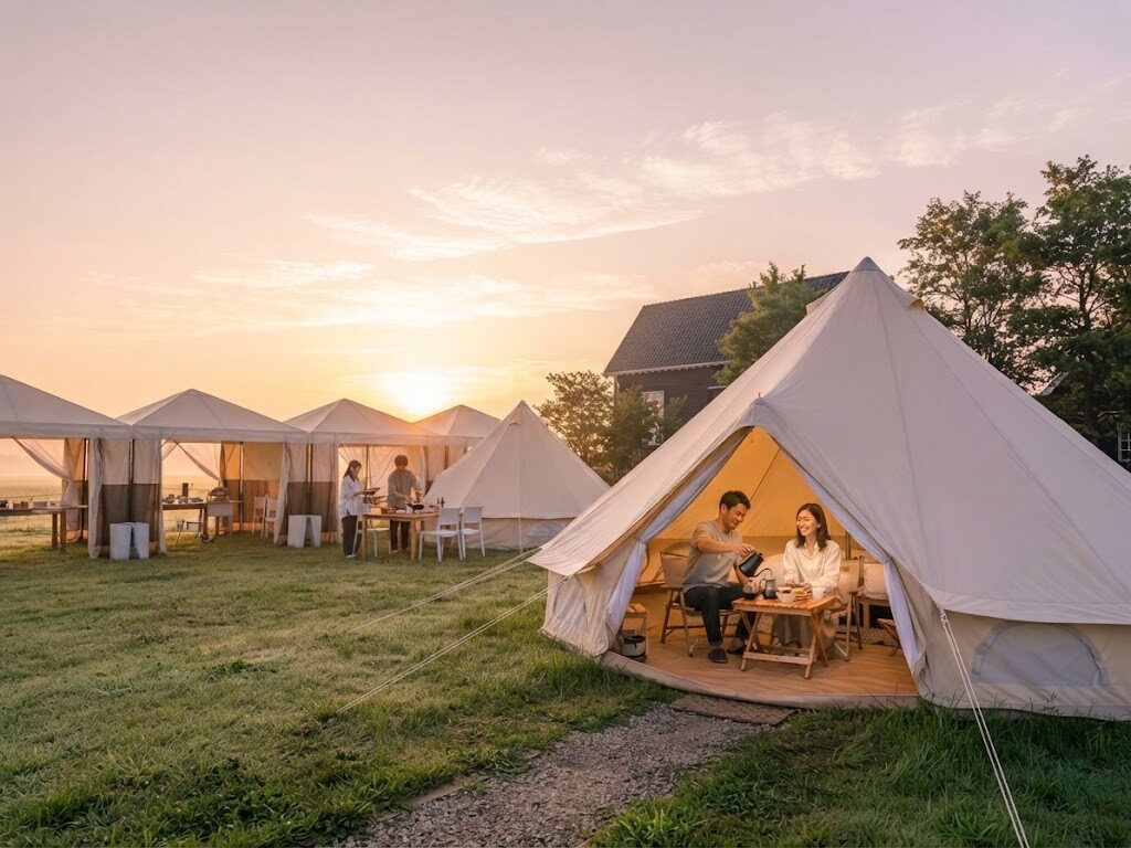 Domo transparente com vista sobre a paisagem — Glamping em Estremoz
