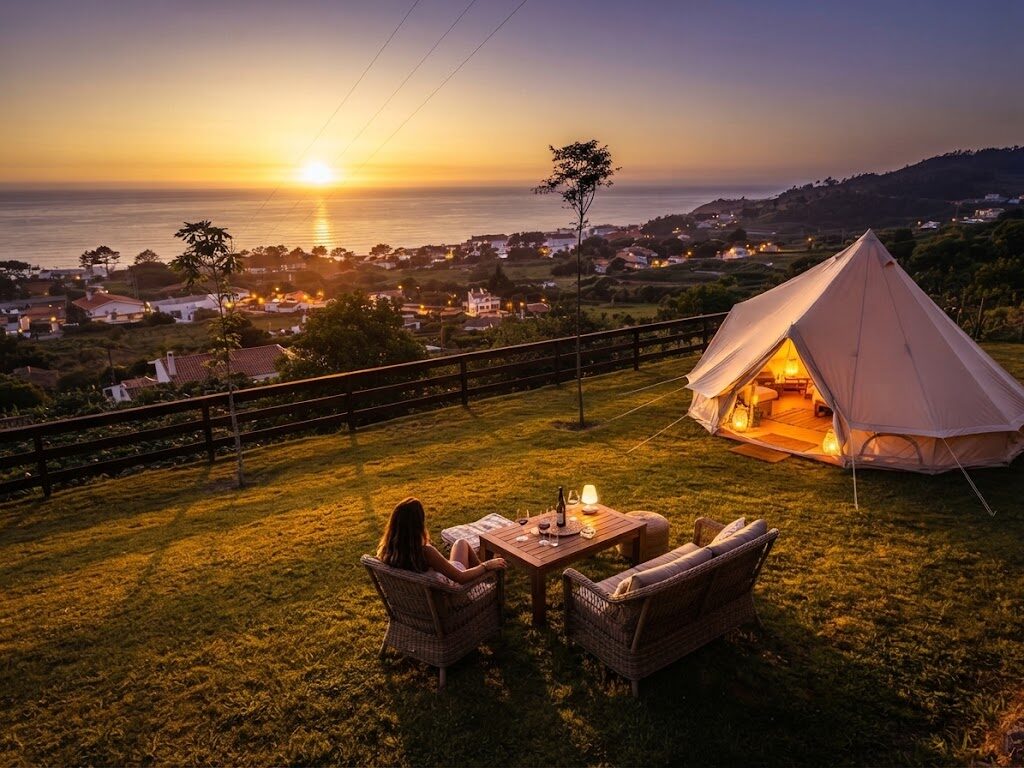 Domo transparente com vista sobre a paisagem — Reservas e Melhores Glampings de Portugal