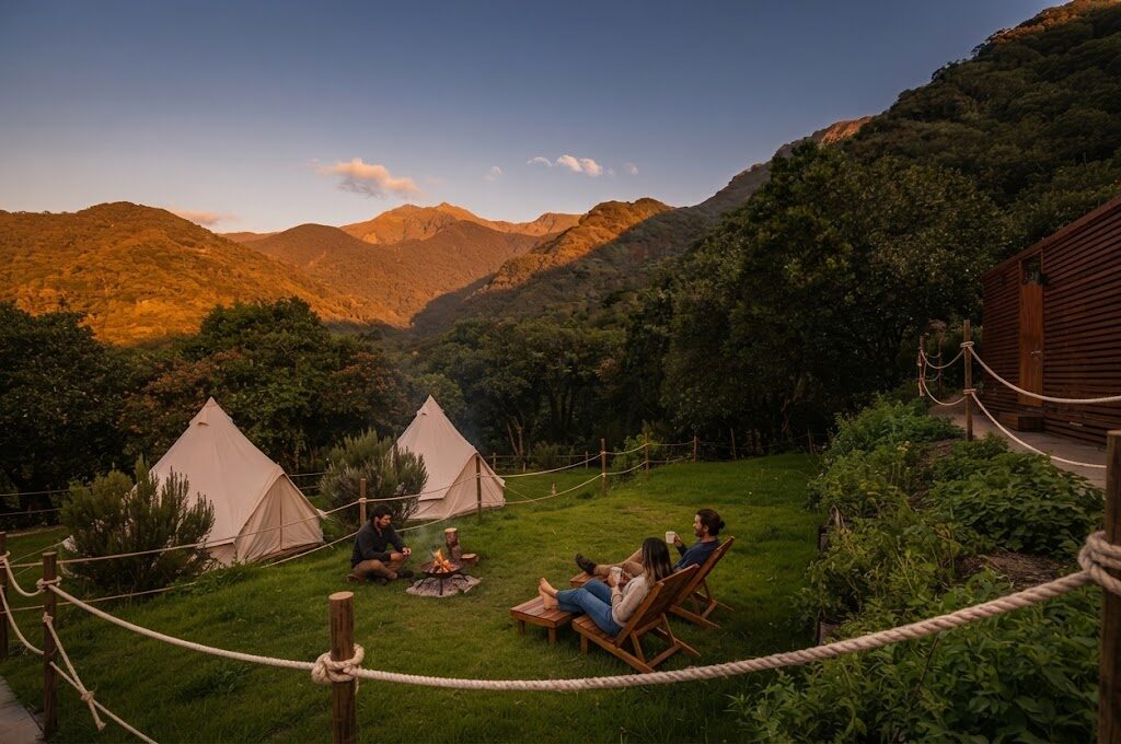 Barril de madeira convertido em quarto de glamping — Glamping na Madeira