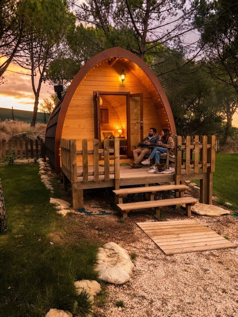 Domo transparente com vista sobre a paisagem — Glamping na Calheta