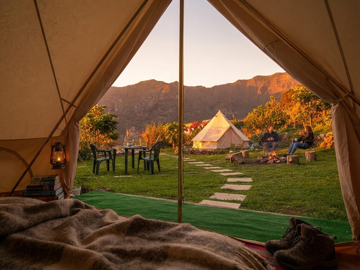 Domo transparente com vista sobre a paisagem — Glamping no Algarve