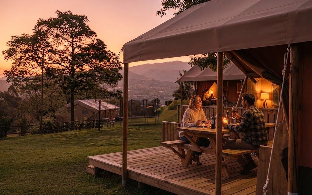 Barril de madeira convertido em quarto de glamping — Glamping em Lisboa e Sintra