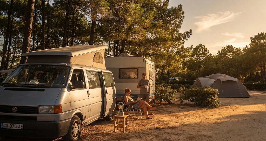 Iurte com esplanada e espreguiçadeiras — O Que É Glamping em Portugal e Como Funciona