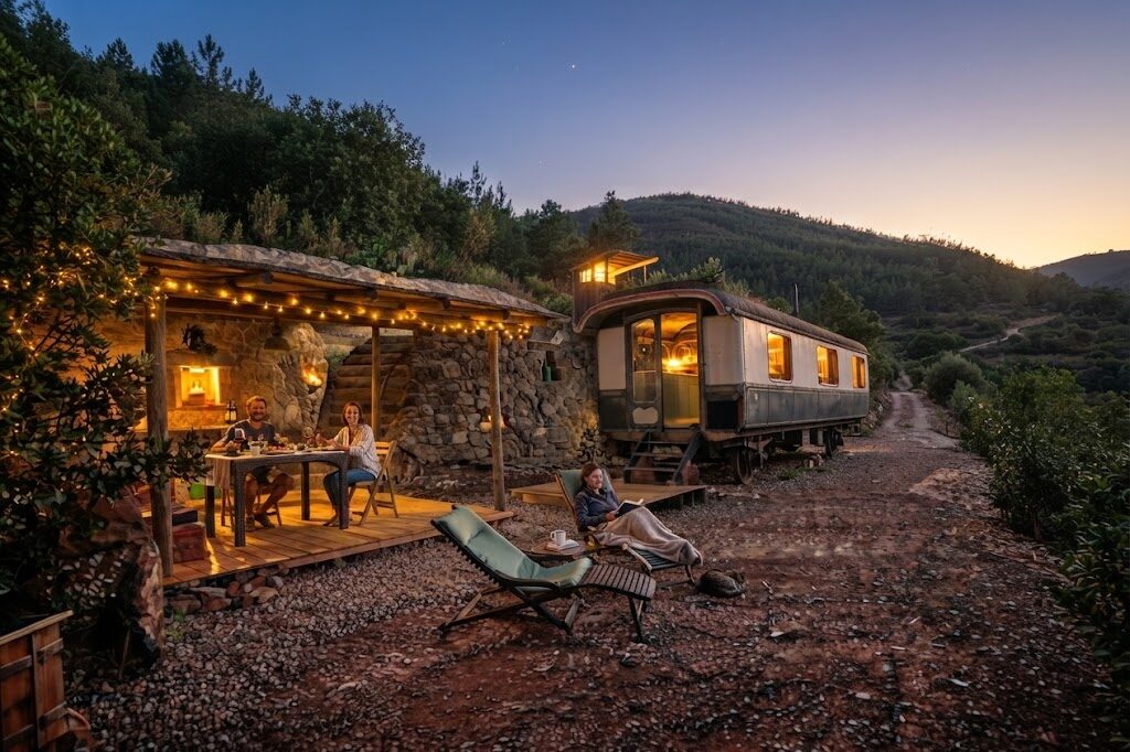 Domo transparente com vista sobre a paisagem — Glamping perto de Lisboa